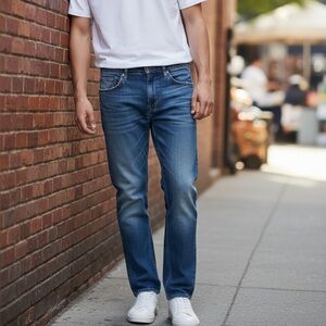 Reserved Men's Straight Blue Jeans